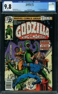 Godzilla #19 CGC 9.8 Marvel 1979 White Pages Doug Moench Herb Trimpe NYC - Picture 1 of 1