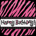 Foil 18 Inch Birthday Balloon Suitable For Helium Pink Spotty Or Zebra Print