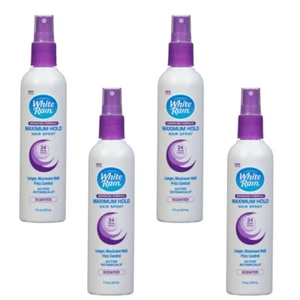 White Rain Hair Spray Max Hold Scented 7oz. Pack of 4 - Picture 1 of 1