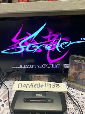 Strider Sega Genesis w/ box no manual, 1990 tested and working - Image 1 of 4
