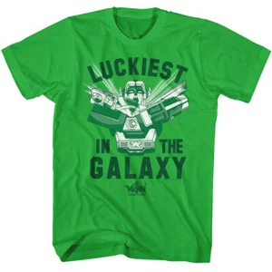 Voltron Cartoon Defender Of The Universe Luckiest In The Galaxy Men's T Shirt - Picture 1 of 3
