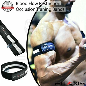 2Pcs Occlusion Training Bands Wraps Blood Flow Restriction Fitness Arm Straps - Picture 1 of 5