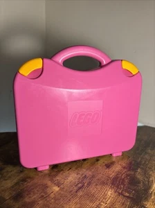 Lego Pink Storage Carry Case Pink Store Lego Vintage + Lego Pieces - Picture 1 of 5