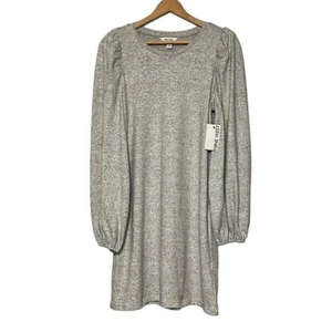 Abito manica lunga donna Medium Nine West grigio morbido elasticizzato casual basic NUOVO - Foto 1 di 10