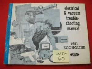 1981 FACTORY FORD ECONOLINE E-SERIES ELECTRICAL & VACUUM TROUBLESHOOTING MANUAL - Imagen 1 de 5