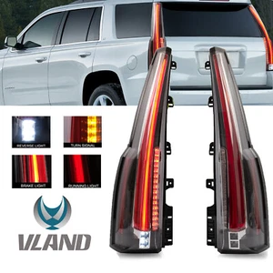 Pair LED Taillights For 2015-2020 GMC Yukon Tail Lamps LED Brake Rear Lamps - Picture 1 of 9