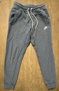 Nike Sportswear Men Jogger Pants Blue Cotton Pockets Zip Medium 805150-011 - Picture 1 of 8