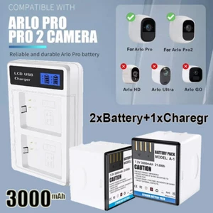 2-Pack A-1 Battery & Dual Charging Station for Arlo Pro Camera VMC4030 VMS4230 - Picture 1 of 19