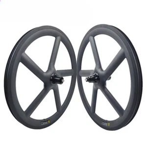 Folding Road Bike 20 Inch 451 5 Spokes Carbon Wheels Rim Disc Brake Wheelset - Picture 1 of 12