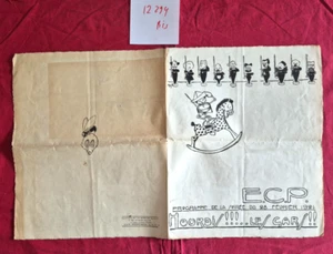 N°12294 bis /  E.C.P dépliant programme de la soirée du 28 fevrier 1921 - Picture 1 of 2