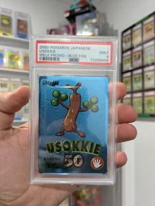 Pokemon Card 2000 PSA 9 USOKKIE SUDOWOODO Holo Japanese BLUE Meiji Promo POP 14 - Picture 1 of 3