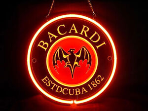 Bacardi Cocktail Cafe Pub Bar Display Advertising Neon Sign