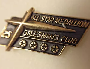 10K GOLD FILL ALL STAR MEDALLION SALE CLUB 25 JAHRE ANSTECKNADEL  - Bild 1 von 1