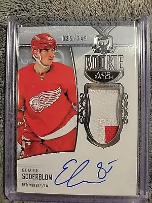 2022-23 Upper Deck The Cup Rookie Auto Patch RPA Elmer Soderblom RC Auto /249 - Image 1 of 2