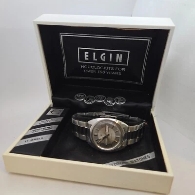 Vintage ELGIN men's automatic watch AS 1916 17Jewels day/date swiss made 1971 - Image 1 of 4