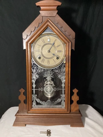 ANSONIA "Africa" MANTLE CHIME CLOCK~RUNNING STRIKING~1883 ORIGINAL CLOCK~EX+RARE Cover