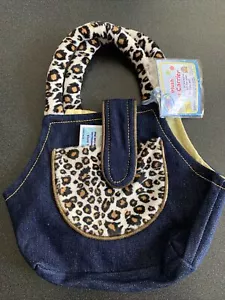 Webkinz SPARKLE DENIM PLUSH PET CARRIER PURSE-WE000155-NEW w/TAGS & SEALED CODE - Picture 1 of 10