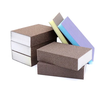 Foam Sanding Block Wet/Dry Bodywork Ultra Fine-Coarse Grit Sandpaper Sponge Pads - Image 1 of 3