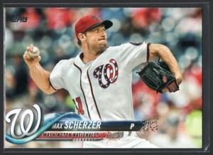 Max Scherzer 2018 Topps #629 - Washington Nationals - Picture 1 of 2