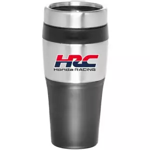 HRC Honda Racing Travel Mug Black/Silver - Picture 1 of 1
