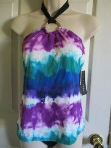 SZ 6 La Blanca Crochet Halter Bandini 2pc Tankini Swim Suit NWT - Picture 1 of 3