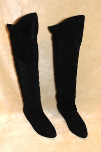 CHINESE LAUNDRY 23 INCH TALL BLACK SUEDE LEATHER WOMENS BOOTS, SIZE 6 ½ - Bild 1 von 9