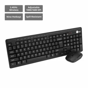 SIIG Wireless Extra-Duo Keyboard & Mouse (JK-WR0T12-S1) - Picture 1 of 7