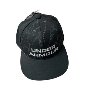 Under Armour Jordan Spieth Golf Hat Cap Boys Youth Black Gray Preppy NWT - Picture 1 of 8
