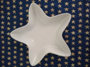 Handmade Star Shapped Ceramic Serving Dish - Made in Portugal 13" Wide - Picture 1 of 3
