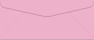 10000 Custom Printed #10 Pink Wove Envelopes (1 Color Black or Reflex Blue Ink) - Picture 1 of 5