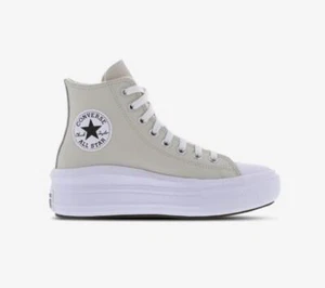 CONVERSE CHUCK TAYLOR ALLSTAR MOVE PELLE RAGAZZA PLATFORM BEIGE A04254C - Foto 1 di 7