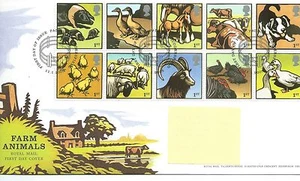 GB - FIRST DAY COVER - FDC - COMMEMS -2005- FARM ANIMALS - Pmk PADDOCK - Imagen 1 de 1