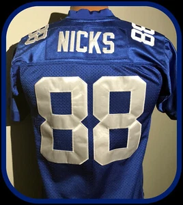 NEW YORK GIANT HAKEEM NICKS YOUTH MEDIUM REEBOK STITCHED ON FIELD REPLICA JERSEY - Picture 1 of 7