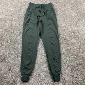 Pantalones Lululemon Mujer 2 Verde Baile Estudio Jogger Rendimiento Gimnasio Pista Yoga - Imagen 1 de 13