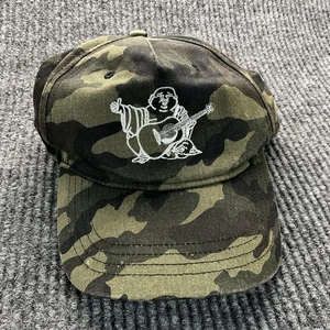 Gorra True Religion espalda a presión verde camuflaje bordado Buda para hombre - Imagen 1 de 9