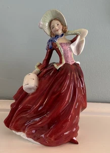 FIGURA DE DAMA VINTAGE ROYAL DOULTON "BRISA DE OTOÑO" HN1934 * - Imagen 1 de 7