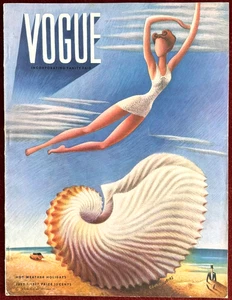 Vogue Magazin ~ 1. Juli 1937 ~ Covarrubias Horst Herzog von Windsor Hochzeit Beaton - Bild 1 von 15