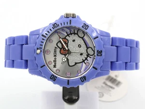 Orologio Hello Kitty  Viola Cassa e Cinturino Ultraleggero Analogico Promo - Picture 1 of 4
