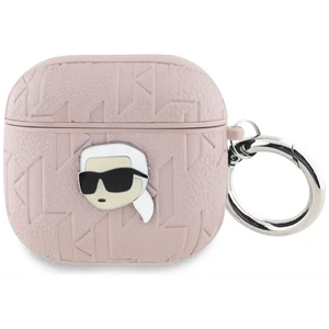 Karl Lagerfeld Monogram Karl Head Case for AirPods 4 Pink - KLA4PGKIPP - Picture 1 of 3