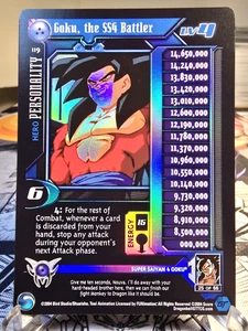 DBZ CCG DRAGON BALL Z GT GOKU THE SS4 BATTLER LV4 #119 LIMITED FLAT FOIL NM/DM - Picture 1 of 3