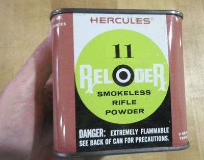 Lata de polvo de rifle vacía Tin Hercules Reloader 11 (w19) #47 Foto 1 de 4