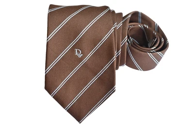 CORBATA HOMBRE CHRISTIAN DIOR MARRÓN/RAYAS ANCHO: 3.1/8" LARGO: 55" Foto 1 de 3