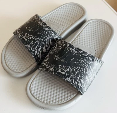 NIKE BENASSI МУЖСКОЙ РАЗМЕР 7 СЛАЙДЫ ВОЛК СЕРЫЙ 631261-005 - Изображение 1 из 4