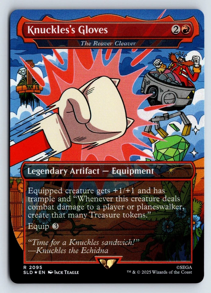 Knuckles's Gloves - The Reaver Cleaver (Rainbow Foil) MTG Magic the Gathering R - Image 1 of 1