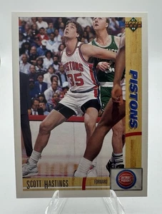 Scott Hastings Detroit Pistons 1991 Upper Deck #340 - Imagen 1 de 2