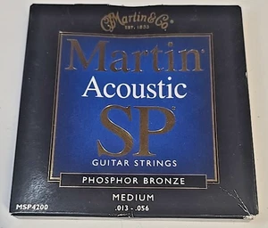Martin Acoustic SP Guitar Strings Phosphor Bronze Med .013-.056 MSP4200 - Picture 1 of 3