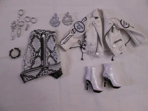 Heather Grayson Rainbow Shadow High Doll Outfit Spine Print Jacket Boots Dress - Picture 1 of 8