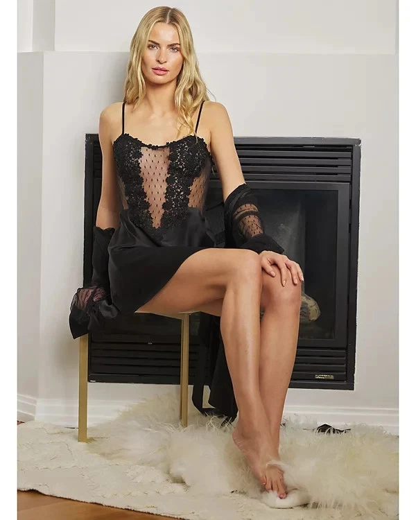 NWT Flora Nikrooz Women's Showstopper Chemise Size XS - Image 1 of 4