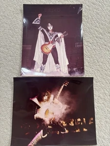 Kiss Ace Frehley Rock Concert Vintage Kodak Photo 8x10 Music Rock N Roll Seiko - Picture 1 of 1