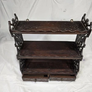Antique Chippendale Style Wall Hanging Shelf From The Late 1700's - Picture 1 of 24